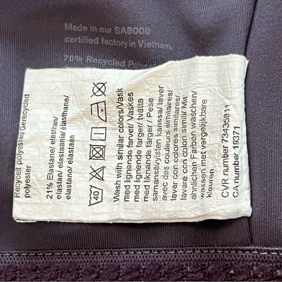 Girlfriend Collective Topanga Bra sports bra yoga crossover straps purple large - Picture 10 of 14